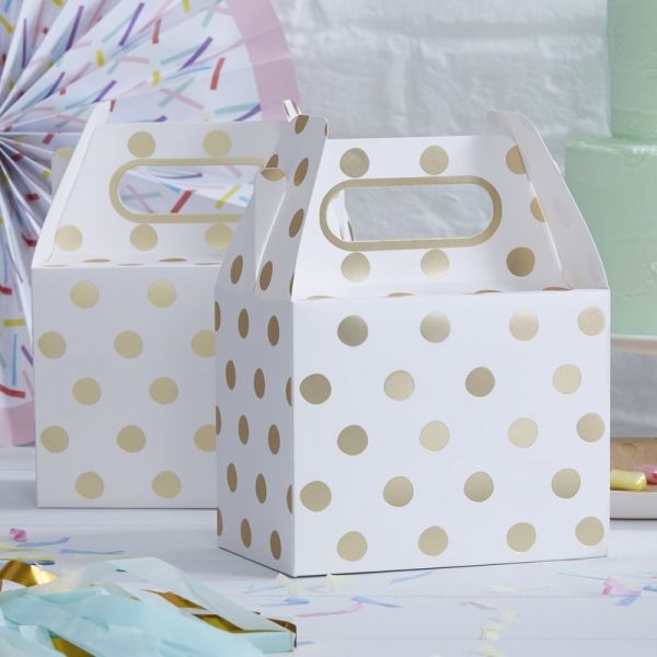 Ginger Ray - Partyboxen Polka Dot Gold