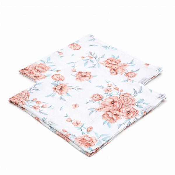 Qbana Mama - Bambus Muslin Swaddle 2er Set Bloom Revival