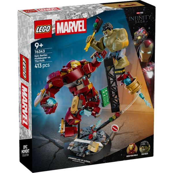 LEGO® Super Heroes 76343 – Duell der Giganten: Hulkbuster vs. Hulk