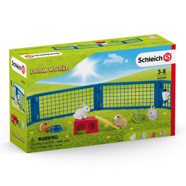 Schleich 42500 Farm World - Zuhause für Kaninchen und Meerschweinchen