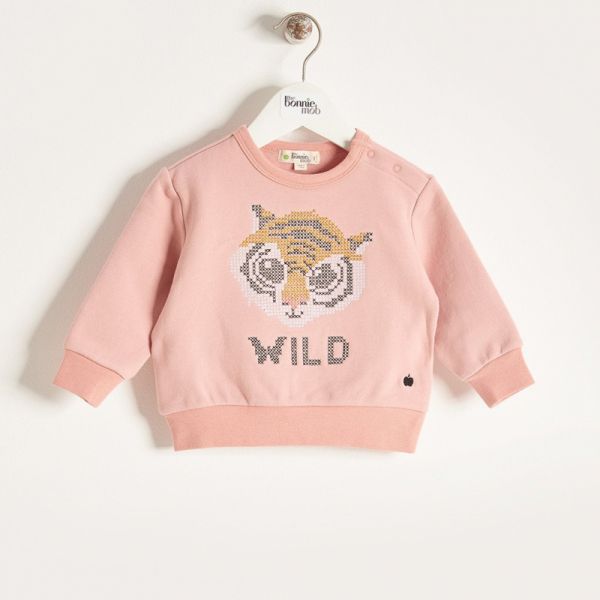 Bonniemob - Pullover Tiger Grau