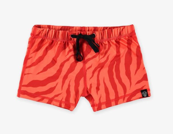 Beach &amp; Bandits - UV Badeshorts Tiger rot Stripes of Love