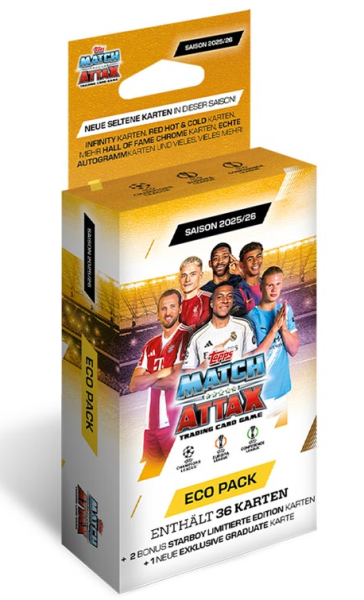 Topps - UEFA Champions League Match Attax 2025/2026 TC – ECO PACK