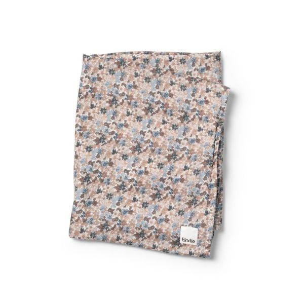 Elodie - Bambus Muslin Swaddle Blue Garden