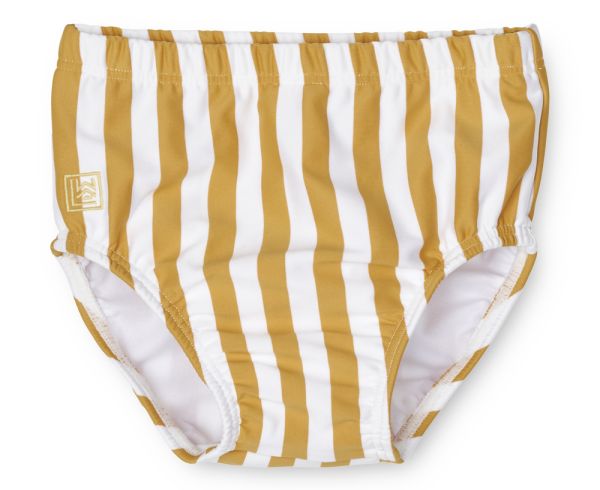 LIEWOOD - Anthony UV Baby Badehose Streifen Yellow Mellow White