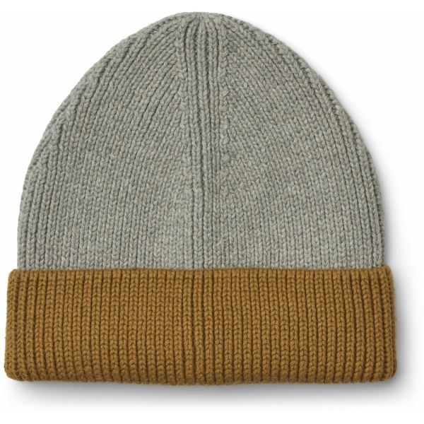 LIEWOOD - Ezra Beanie Grey Melange - Golden Caramel Mix