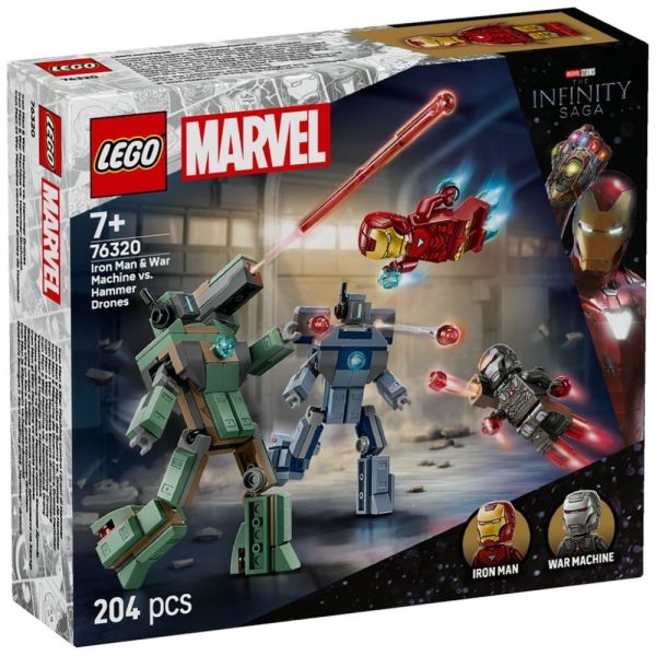 LEGO® Marvel 76320 - Iron Man &amp; War Machine vs. Hammer-Drohnen
