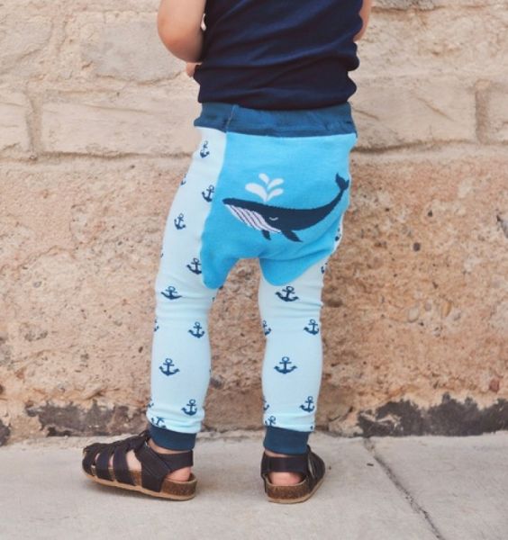Doodle Pants - Whale Leggings