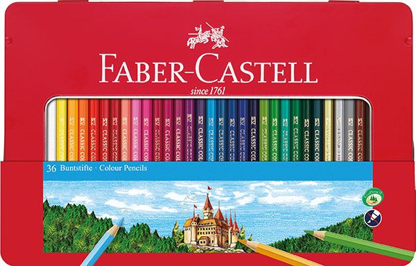 Faber-Castell - Farbstifte Hexagonal 36er Metalletui