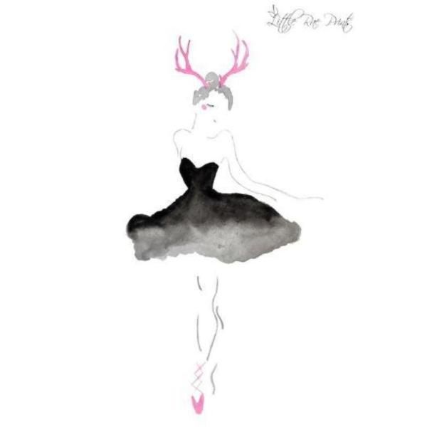 Little Rae Prints - Poster Antler Ballerina