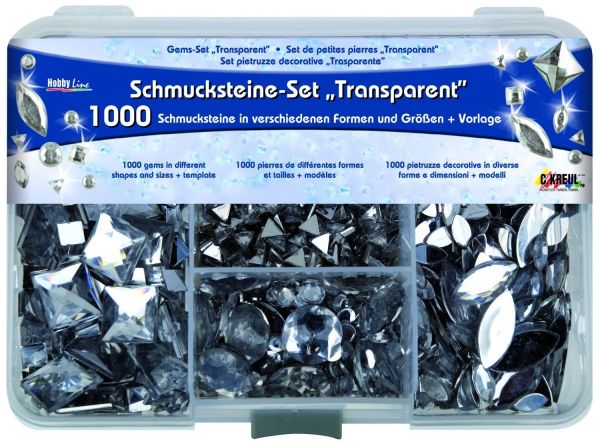 KREUL - Schmucksteine Set Transparent