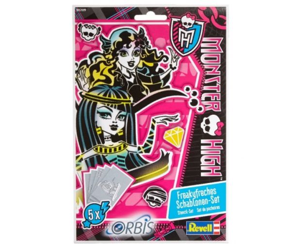 Orbis 30209 - Kinderairbrush - Schablonen-Set Monster High III