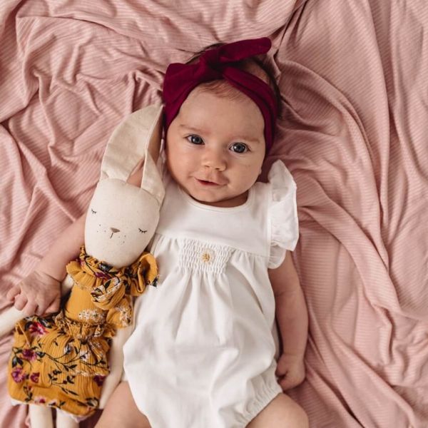 Snuggle Hunny - Merinowolle Haarband Burgundy