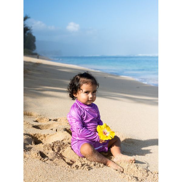 Beach &amp; Bandits - UV Badeoverall Baby Purple Shade Tiger