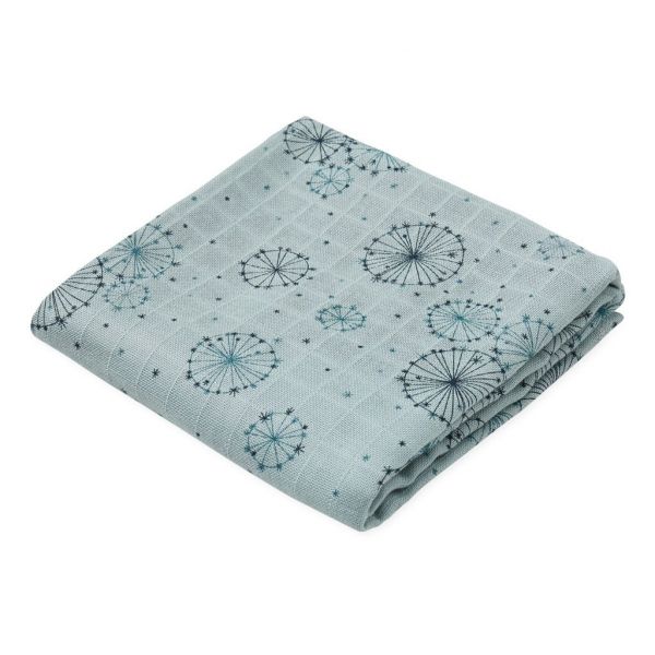 Cam Cam Copenhagen Muslin Dandelion Petrol 70x70