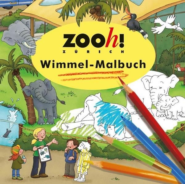 Wimmelbuch Verlag - Zoo Zürich Wimmel-Malbuch