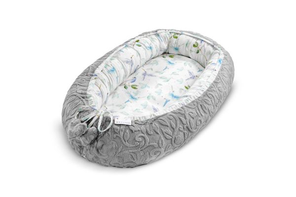 Maylily - Babynest Premium Luxe Heavenly Birds Grey