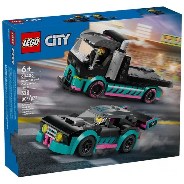 LEGO® City 60406 - Autotransporter mit Rennwagen