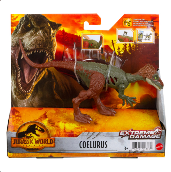 Mattel - Jurassic World Extreme Damage - Coelurus