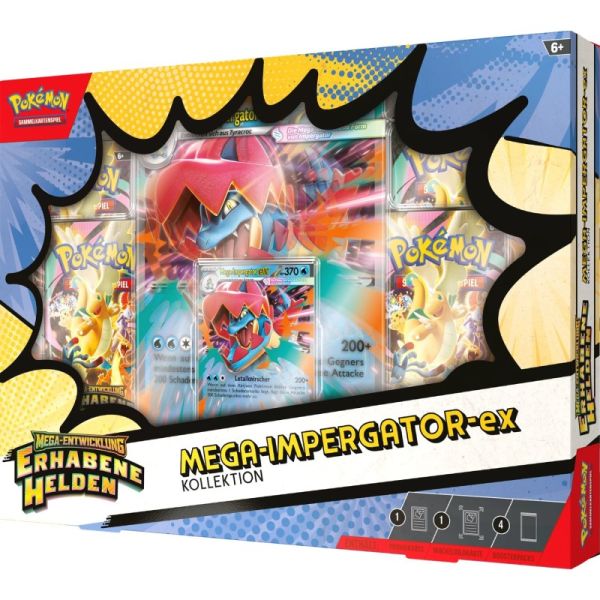 Pokémon ME02.5 'Erhabene Helden' Mega-Impergator ex Box - FR