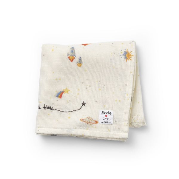 Elodie x CLARA HALLENCREUTZ - Bambus Muslin Swaddle Spaceland