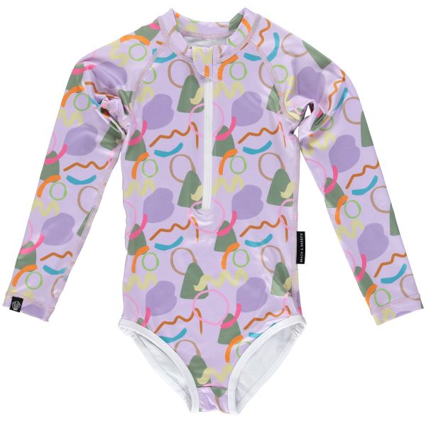 Beach &amp; Bandits - UV Badeanzug Confetti Lollipop Lavender