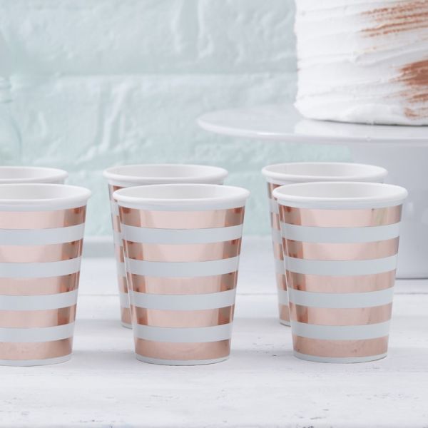 Ginger Ray - Partybecher Mint &amp; Rosegold