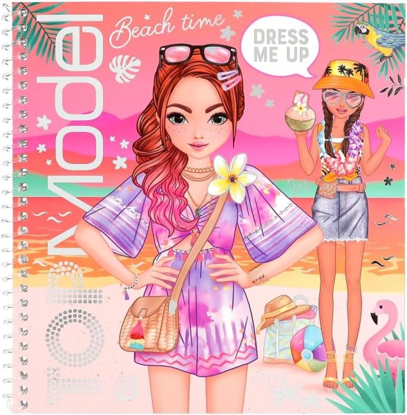 TOPModel Malbuch Dress me up Stickerbuch Holiday