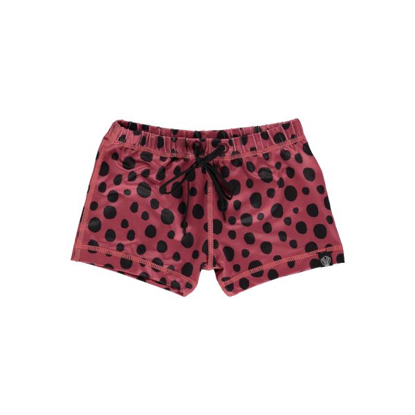 Beach &amp; Bandits - UV Badeshorts Red Velvet Punkte