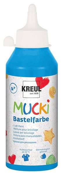 KREUL - MUCKI Bastelfarbe Blau 250ml