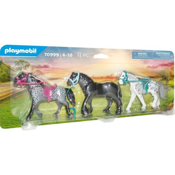 PLAYMOBIL® 70999 - 3 Pferde: Friese, Knabstrupper &amp; Andalusier