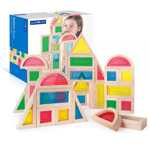 Guidecraft Rainbow Blocks 30 teiliges Set