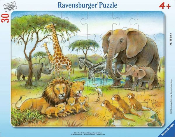 Ravensburger - Kinderpuzzle Afrikas Tierwelt