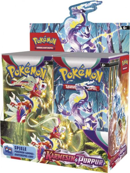 Pokemon Karmesin &amp; Purpur Booster, 1 Pack - Deutsch