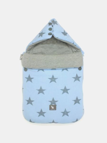 Cottonmoose - Mini Fusssack &quot;Pooh&quot; Blue Stars