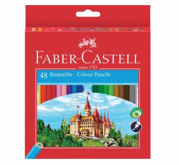 Faber-Castell - Buntstifte &quot;Castle&quot;, 36 Stifte im Etui und 1 Spitzer