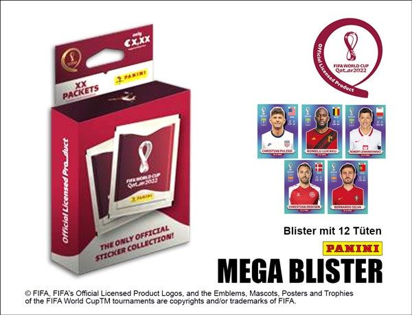 FIFA WM 2022 Sticker - Mega ECO Blister