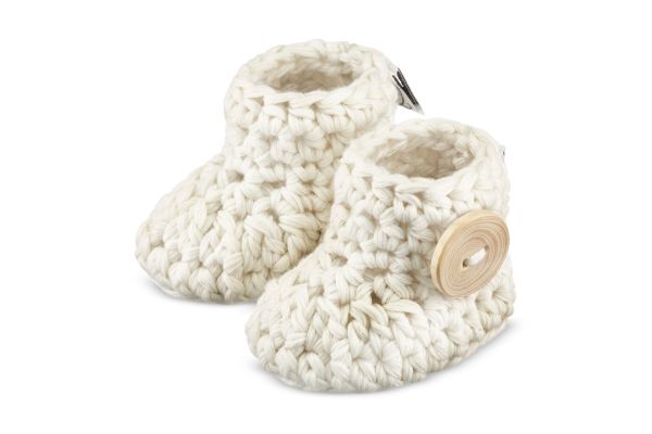 Maylily - Baby Strick- Booties Cream