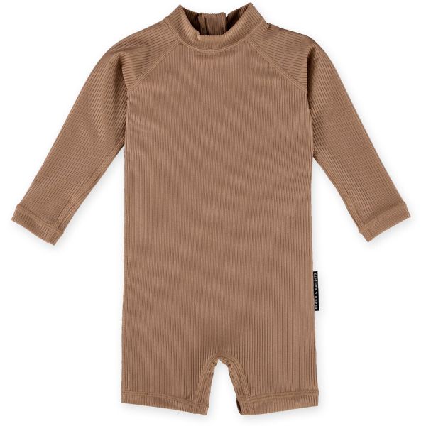 Beach &amp; Bandits - UV Badeoverall Baby Ribbed Chocolat