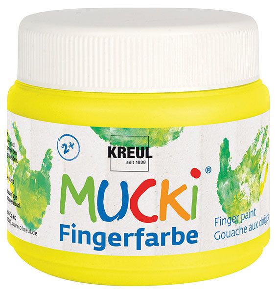 KREUL - MUCKI Fingerfarbe Gelb, 150 ml