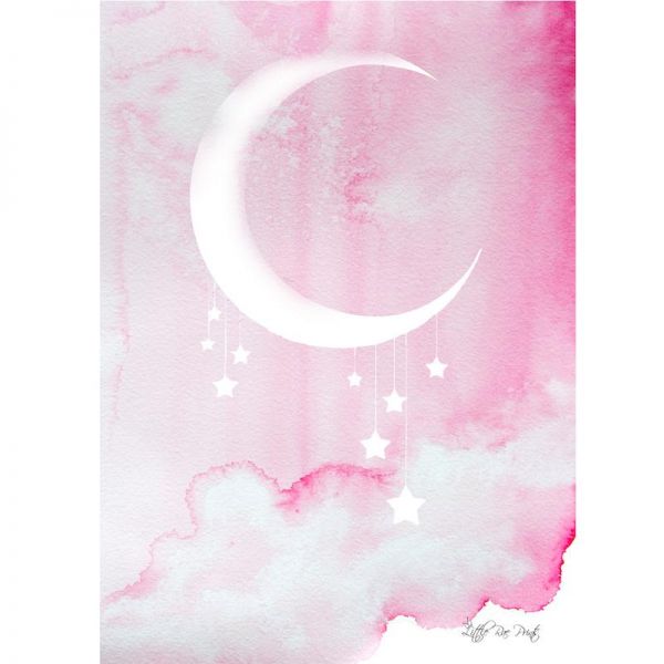 Little Rae Prints - Poster Midnight pink