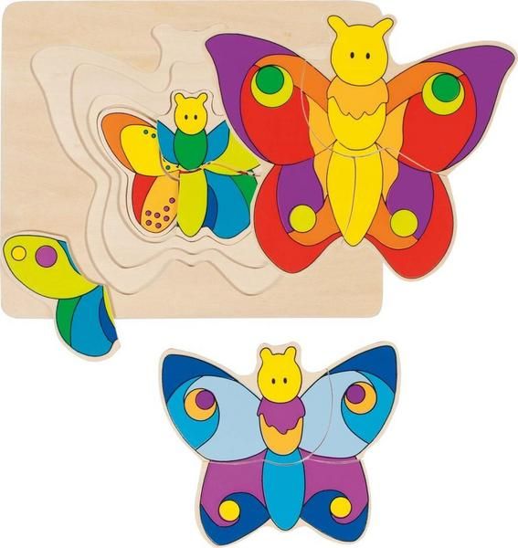 goki - 4 Schichten Puzzle - Schmetterling