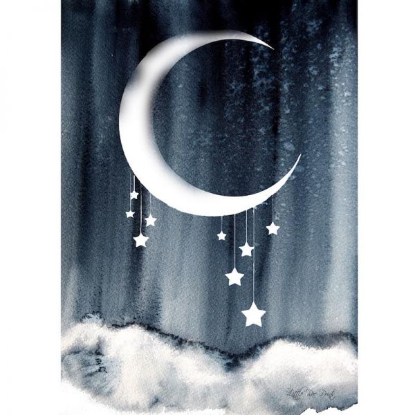 Little Rae Prints - Poster Midnight blue