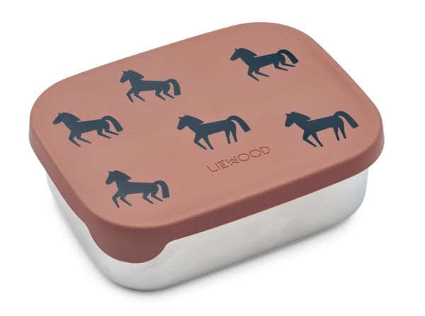 LIEWOOD - Arthur Lunchbox Horses Dark Rosetta