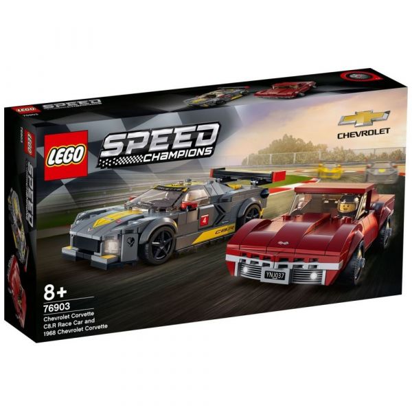 LEGO® Speed Champions 76903 - Chevrolet Corvette C8-R &amp; 1968 Chevrolet Corvette