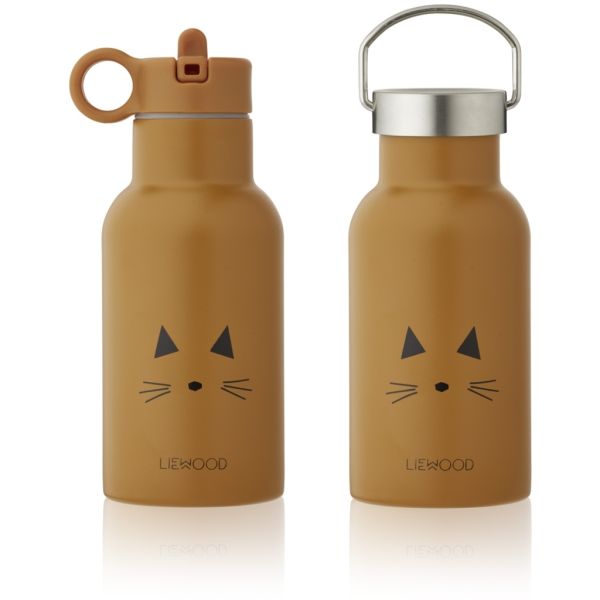 LIEWOOD - Thermo Trinkflasche Anker Cat Mustard 350 ml