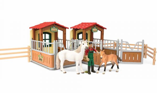 Schleich 72116 Farm World - Besuch im Offenstall