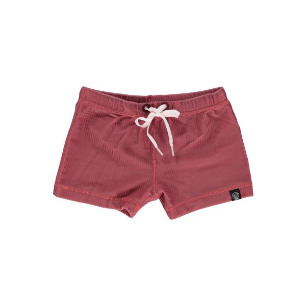 Beach &amp; Bandits - UV Badeshorts Ribbed Garnet Bordeaux