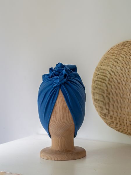 Looks by Luks - Turban Organic Steel blue