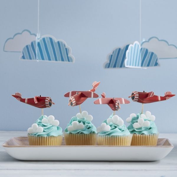 Ginger Ray - Cupcake Sticks &quot;Flying High&quot;